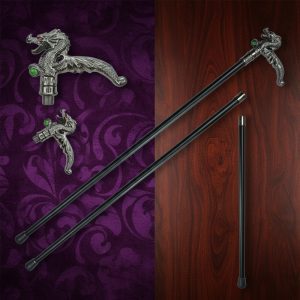 37" Walking Cane with Zinc Handle - (T28248)