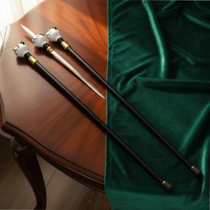 37" Zinc Metal Walking Cane - (T28313)