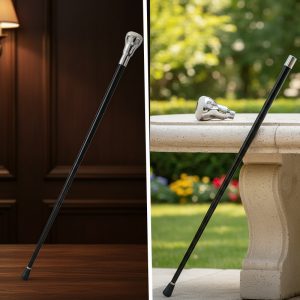 36.5″ Shift Knob Style Walking Cane – Sport – White -  (T28102WT)