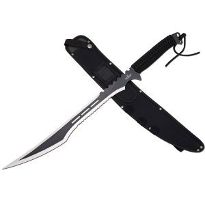 Snake Eye Tactical Ninja Sword With Kunai /Throwing Knife Set (SE-741BK)