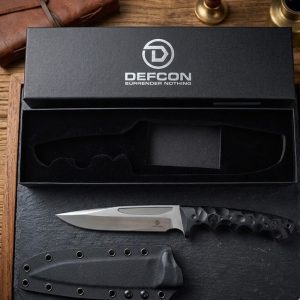 11.8" D2 Tool Steel Full Tang Blade w/ Snap Sheath (TD008)