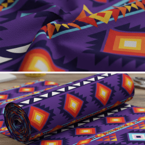 Thunder Spirit  Design  - 100 % Cotton Fabric Bolt - Design (2904 PUR)