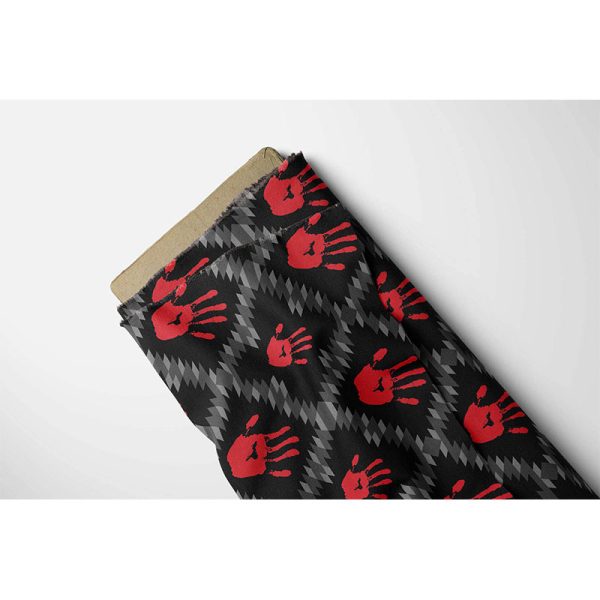 1272 Red YNF Design, Cotton Fabric by the Bolt (2909-1271)