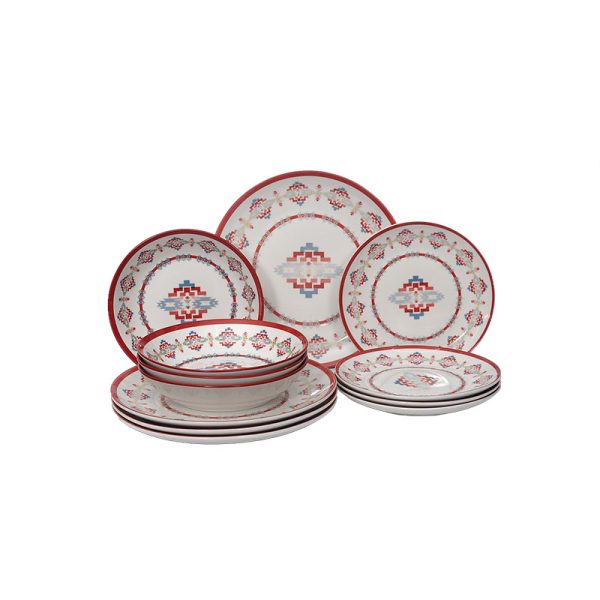 12 Piece Ceramic Dinnerware Set (2339)