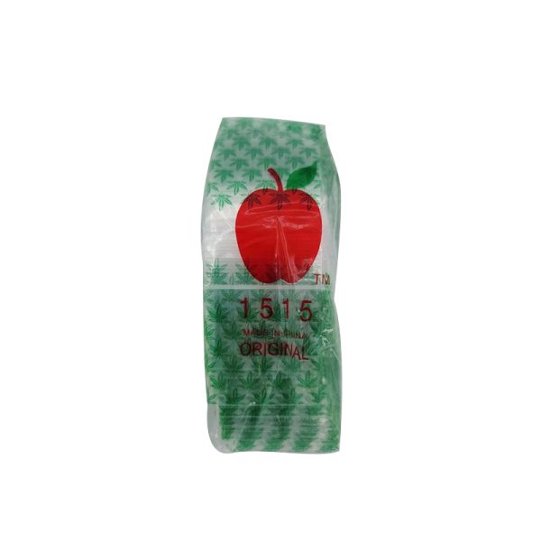 1.5"x1.5" Patterned Leaf Ziplock Bags -  (BA1003LEF)