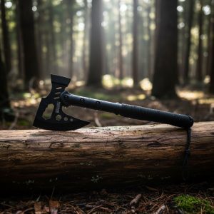 Defender 15" All Black Tactical Axe Throwing Flat Head Stainless Steel (13460)