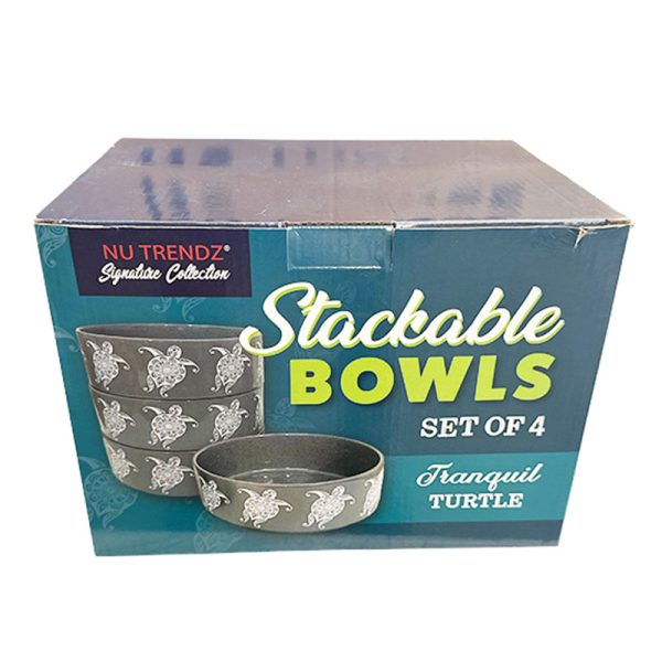 Turtle- Stackable Bowl Set of 4 - 1369