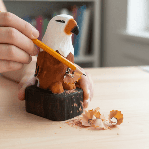 Pencil Sharpener Eagle Shape, Hand Crafted - (CD-4529)