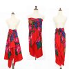 60" x 60" Non-Metallic Kokum Floral Scarf (CD-Scarf-1-60 Red) - Image 3