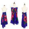 60" x 60" Non- Metallic - Kokum Floral Scarf (CD-Scarf-1-60 Non-Metallic Royal Blue) - Image 5