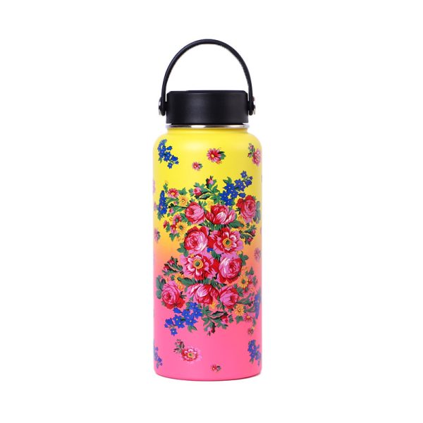 32OZ Floral Design Vacuum Cup - (Floral 1008) - Image 3