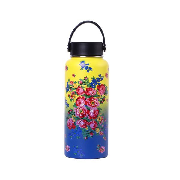 32OZ Floral Design Vacuum Cup - (Floral 1008) - Image 4