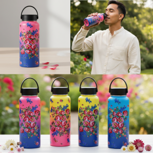 32OZ Floral Design Vacuum Cup (Floral 1008)