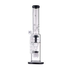 17" Multi Percolator Glass Bong H2O-26 Black