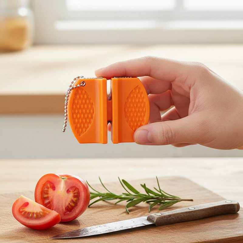 Pocket Knife Sharpener- XTR-HKN025 Orange - Image 2