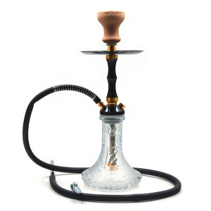 18" Hookah - Single Hose - Black (SKMJ-148)