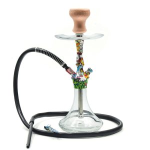 17" Hookah - Single Hose - Golden (SKMJ-150)