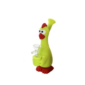 7" Silicone Chicken Bong - Green (SKMJ-157)