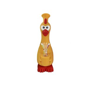 7" Silicone Chicken Bong - Orange (SKMJ-157)