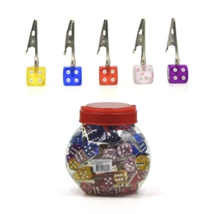 Roach Clips Dice Design, Mixed Color (80Pcs) - (SKMJ-170)