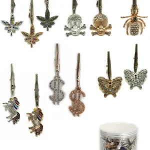 Roach Clips  Animal Design, Metal/Bronze Color -  SKMJ-171