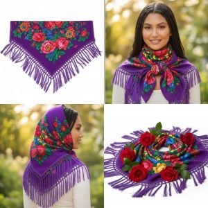 CD-Scarf-2-30 Metallic Purple