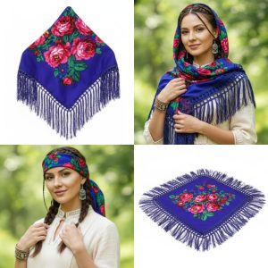 CD-Scarf-2-30 Metallic Royal Blue