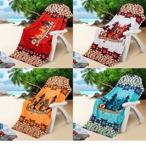Sasquatch Living Legend, Designer Oversize Beach Towel (1229)