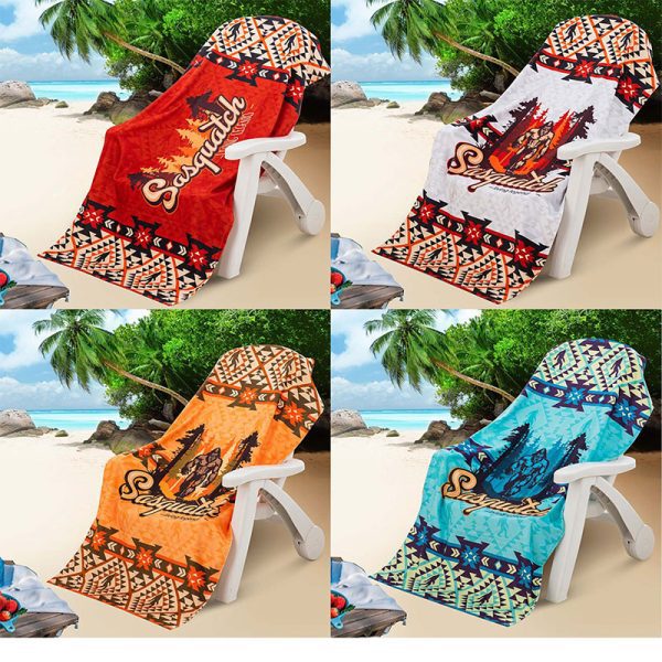 Sasquatch Living Legend, Designer Oversize Beach Towel (1229)
