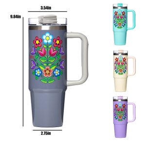 Anishinaabe 30 oz Travel Mug w / handle (4402)
