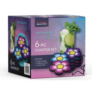 Anishinaabe Die Cast 6 Pcs Coaster Set (4621)