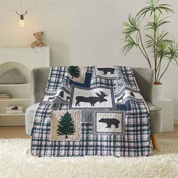 MOOSE CREEK, Reversible Throw Quilt (6100-MOOSE CREEK)