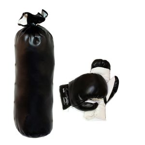8oz Black Punching Bag Set (122-08)