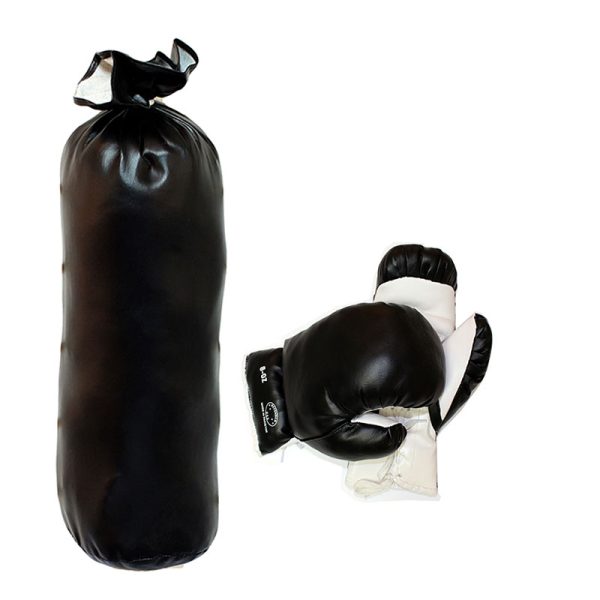 8oz Black Punching Bag Set -122-08