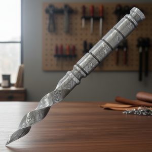 10" Twist Blade Damascus Knife (14367)
