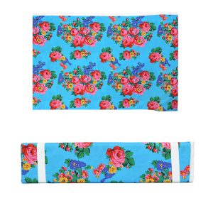 Flower Cotton Fabric Bolt - Light Blue (Floral 2900- Light Blue)