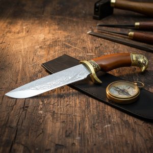 12.25" HUNTING KNIFE - GOLD (5965)