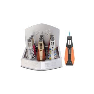 Scorch Torch Standing Pencil Diamond Shaped Design Metallic (61665-1)