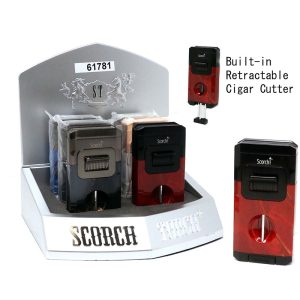Scorch Torch Cigar table 2T Torch w/built in Retractable V Cigar (61781-2T)