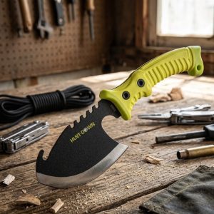 10.5" Hunt-Down Axe with Yellow Rubber Handle (9285)