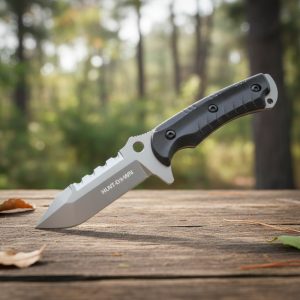 9.5" F/Blade Knife with KYDEX Sheath Upper Cut Design (9873)