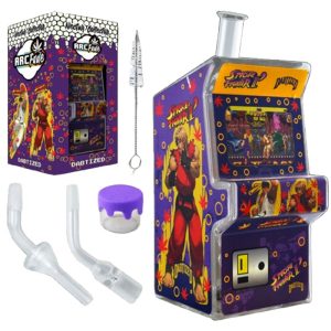 ARCADE - Arcade Shape 2in1 Bubbler Nectar Collector - LED Lights - Street Smokerz (ABN-008)