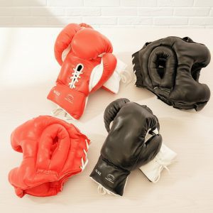 New 16oz Sets 2 Headgear 2 Pair Boxing Punching Glove (S102)