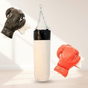 Boxing Set of 2 Pairs Gloves with Punching Bag (S101)