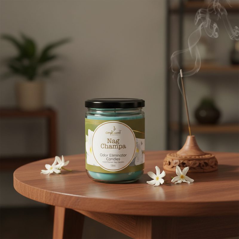 13Oz Ampliscent Candles Odor Eliminator - Nag Champa