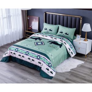 4pcs Sacred Animal Queen Size Bedsheet (B22226)