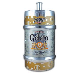 Beer Keg Glass Water Pipe with LED Lights |Gelato (BKWPL-009)