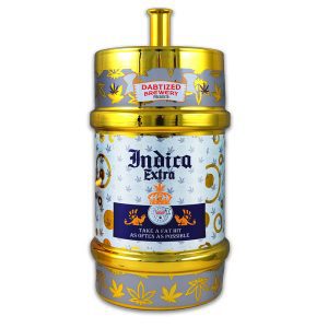 Beer Keg Glass Water Pie with LED Lights |Indica Extra