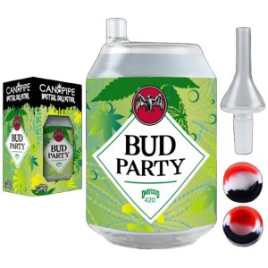CAN-A-PIPE 2in1 Glass Bubbler & Nectar Collector | Bud Party (SCNC-014)
