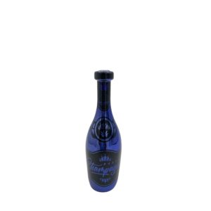 Champagne Pipe'n | Champagne Glass Hand Pipe | Electroplated - Blue - (CHHP-001)